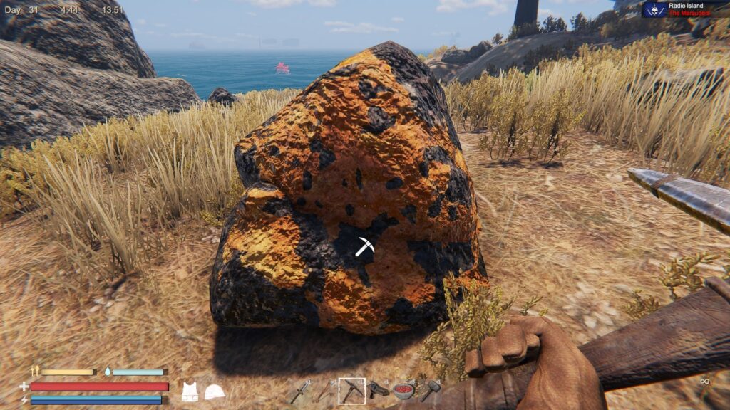 A Copper Deposit on the Surface in Sunkenland