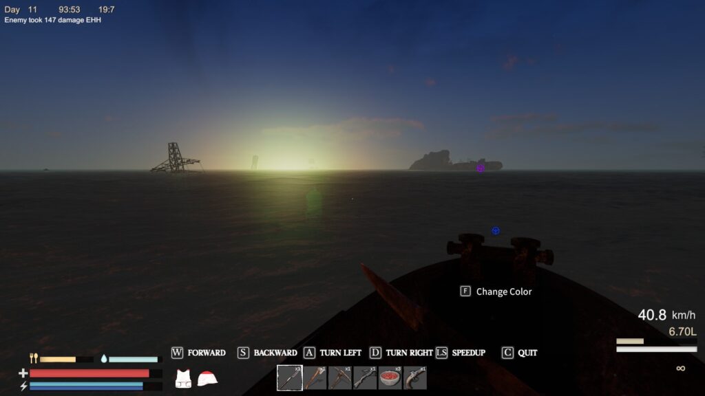 Watching the Sun Set on the Ocean in Sunkenland
