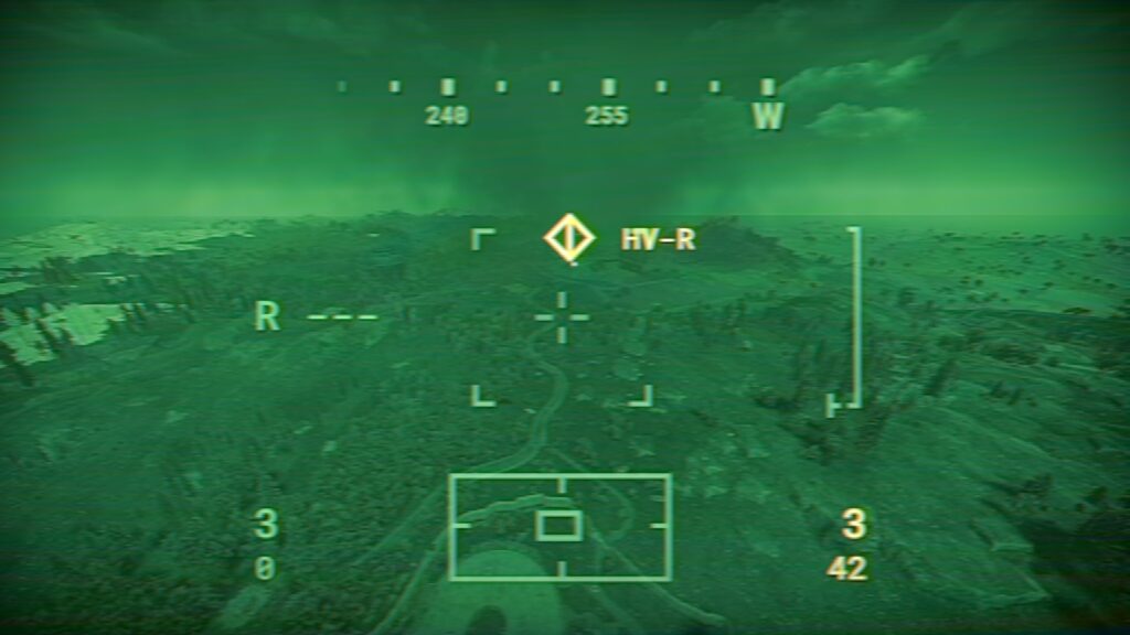 In the RUST Attack Helicopter's Targeting Screen