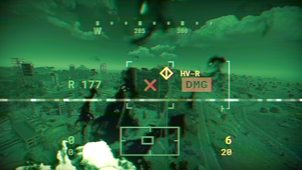 Viewing the Targeting Screen While Taking SAM Damage