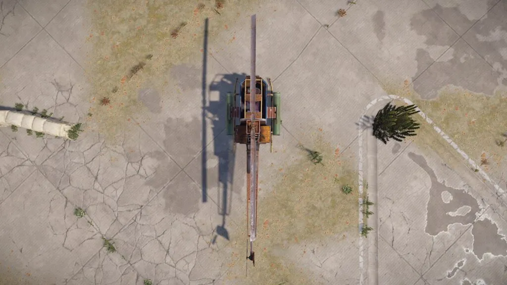 Overhead View of the RUST Attack Helicopter
