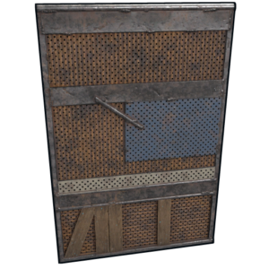 RUST Tall Wall Mounted Weapon Rack