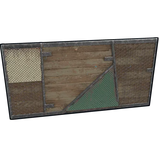 image of rust item Wide Wall-Mounted Weapon Rack