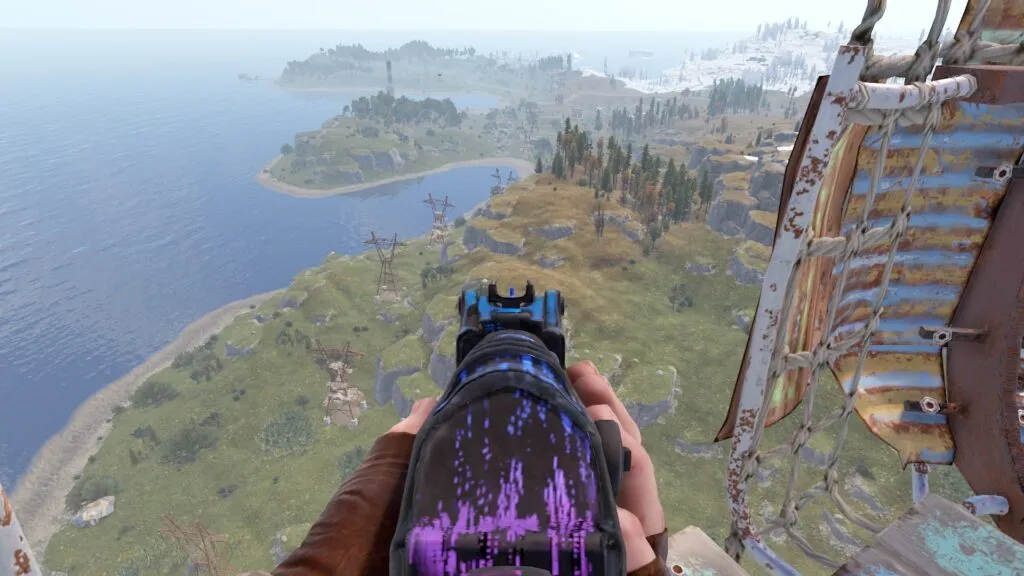 A Player Aiming Down Sight from the Balloon's Throat