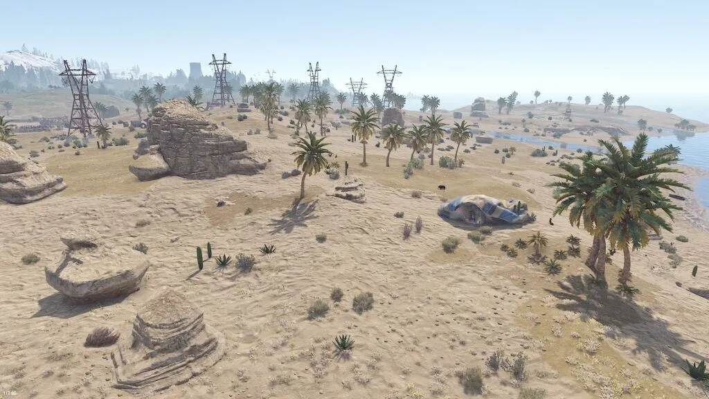 Find Hot Air Balloons in Open Desert