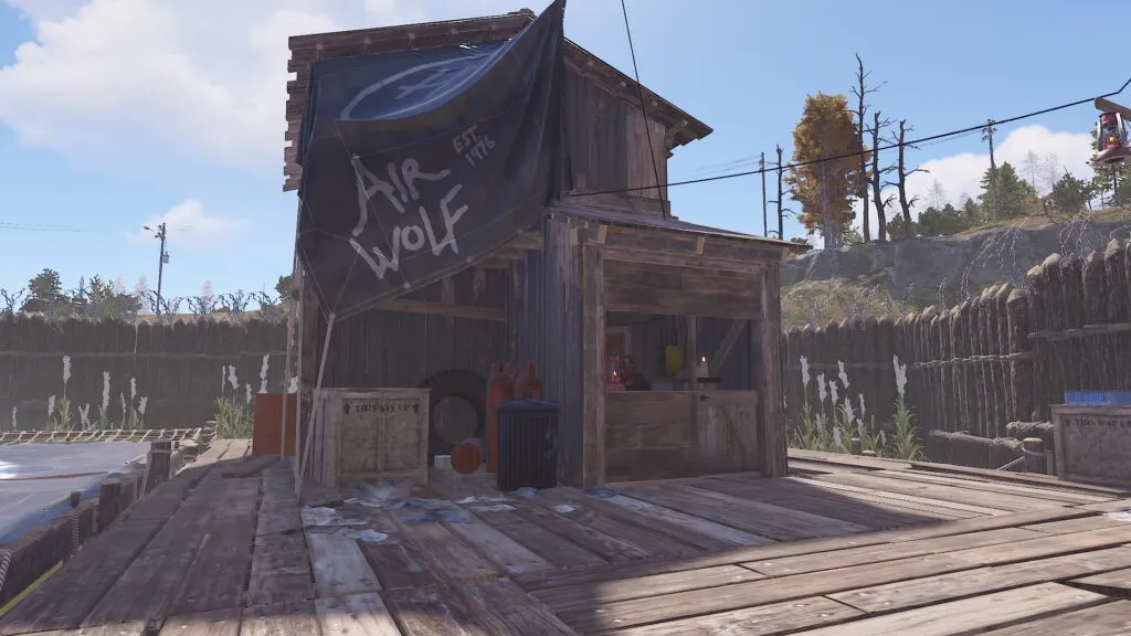 The Air Wolf Shop at Bandit Camp