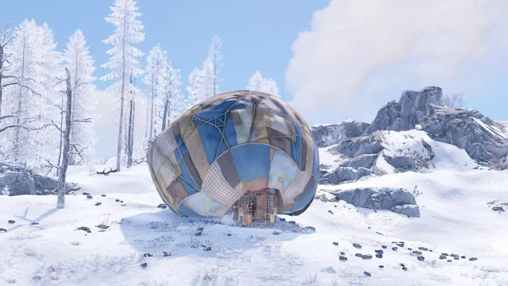 An Inflating Hot Air Balloon in RUST