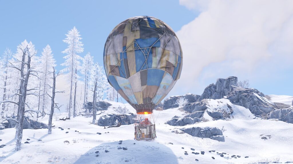 An Inflated Hot Air Balloon in RUST