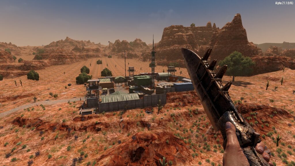 Scouting a Military Fort in 7 Days to Die