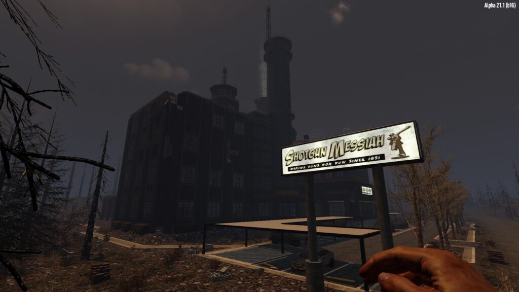Looking at the Shotgun Messiah Factory in 7 Days to Die