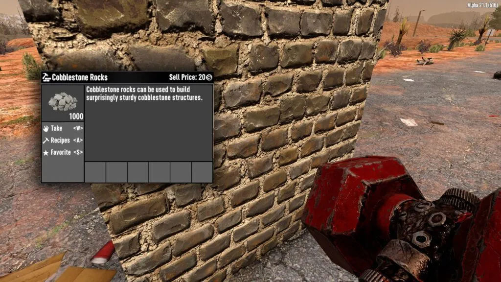 7 Days to Die player wielding a sledge hammer