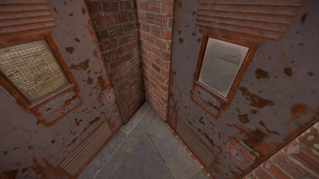 A standard functional airlock entry
