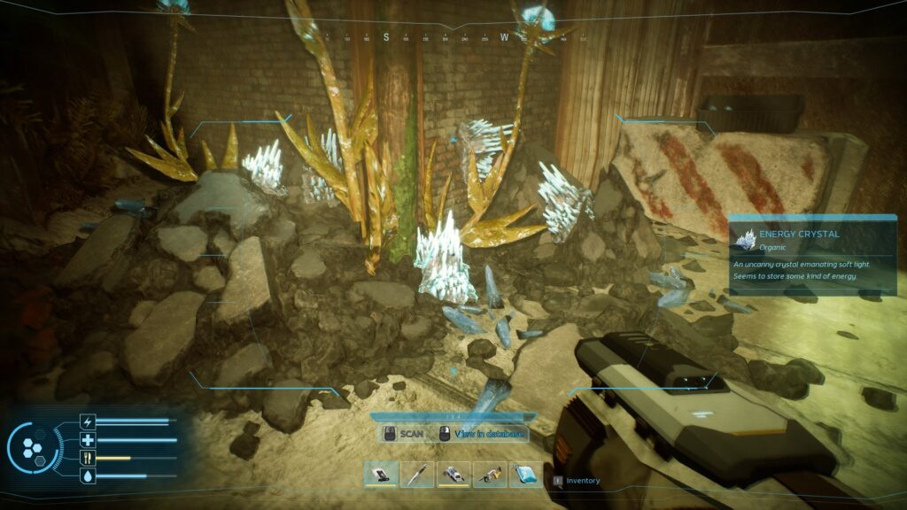 A Cluster of Energy Crystals in the Underdust in Forever Skies