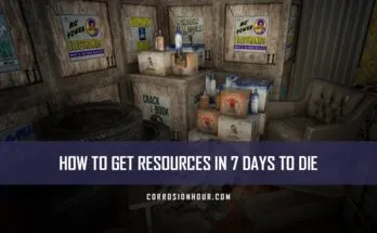 A stockpile of crates full of resources in 7 Days to Die