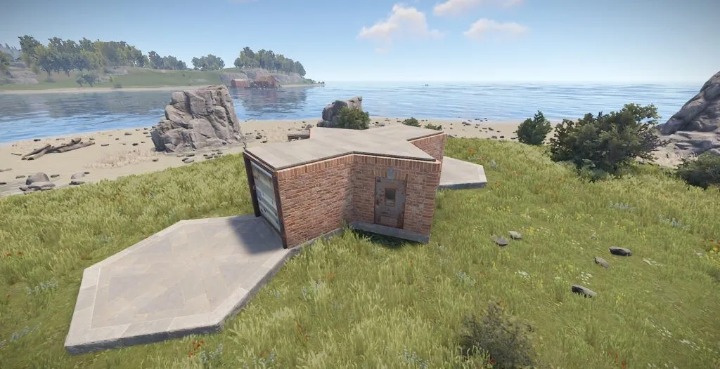 A Completed RUST Minicopter Garage