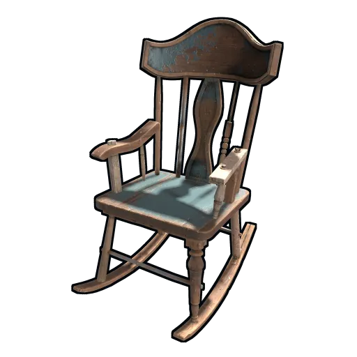 image of rust item Teal Rocking Chair