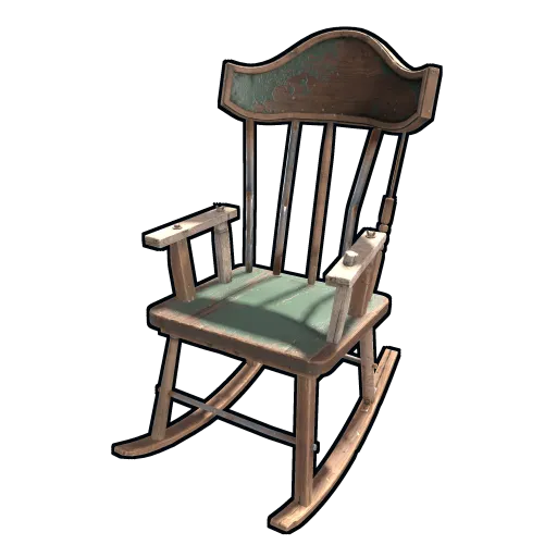 image of rust item Green Rocking Chair