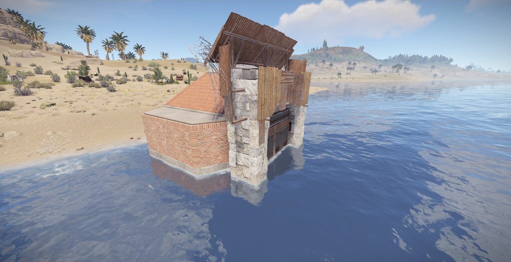 Outside view of the back of the Rowboat Garage