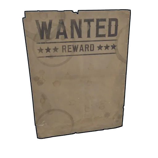 image of rust item Wanted Poster 3