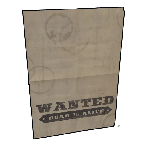image of rust item Wanted Poster 4