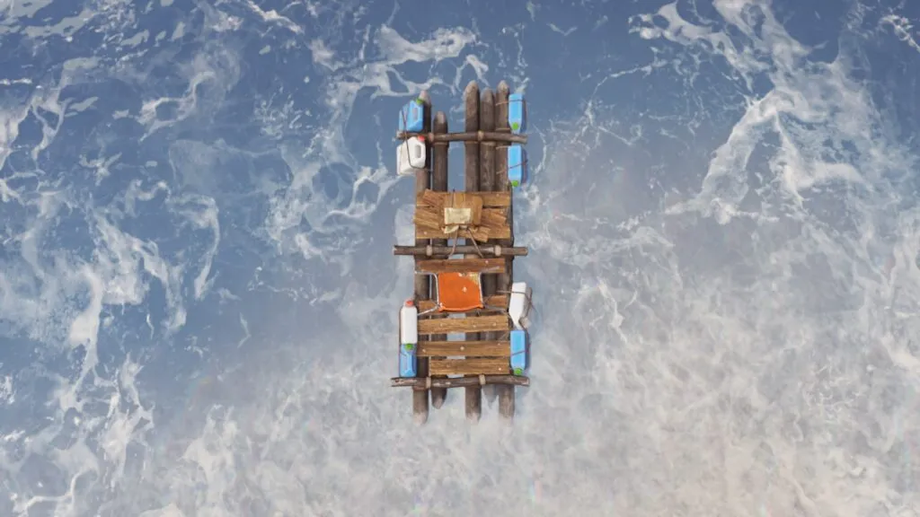 Overhead view of the Kayak