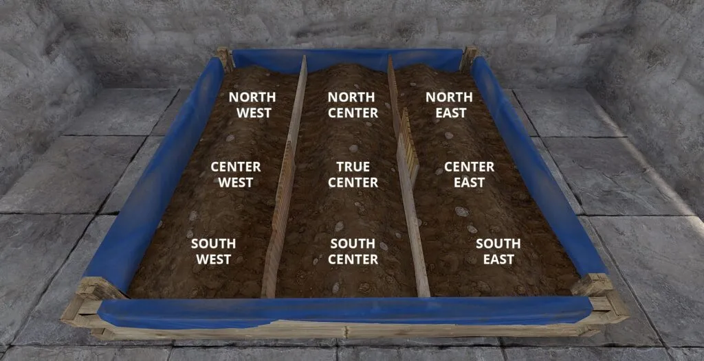 A Large Planter Box with directions as a visual aid