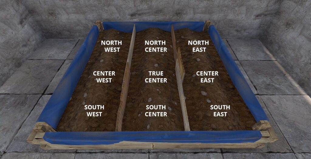 A Large Planter Box with directions as a visual aid