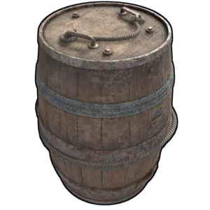 A vertical storage barrel in RUST