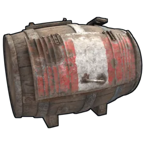 Rust horizontal storage barrel