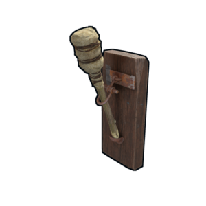 a wall-mounted torch holder in the game Rust