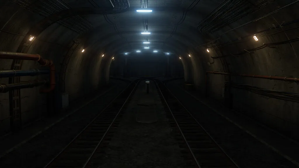 A view inside the Underground Rail Network in RUST