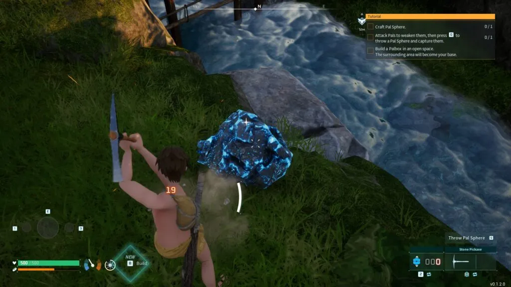 Harvesting resources with simple tools