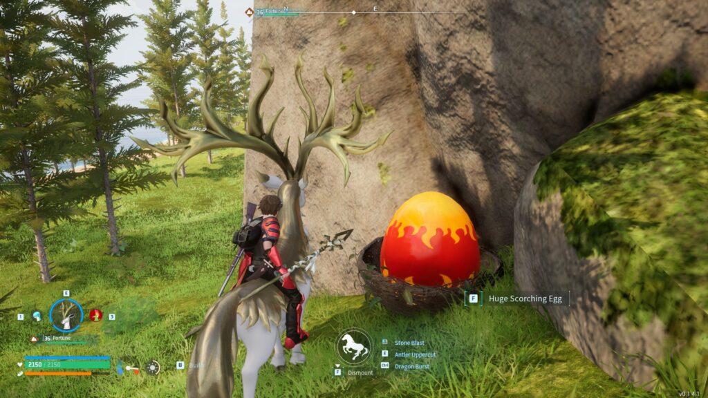 Stumbling upon a huge pal egg at the base of a cliff