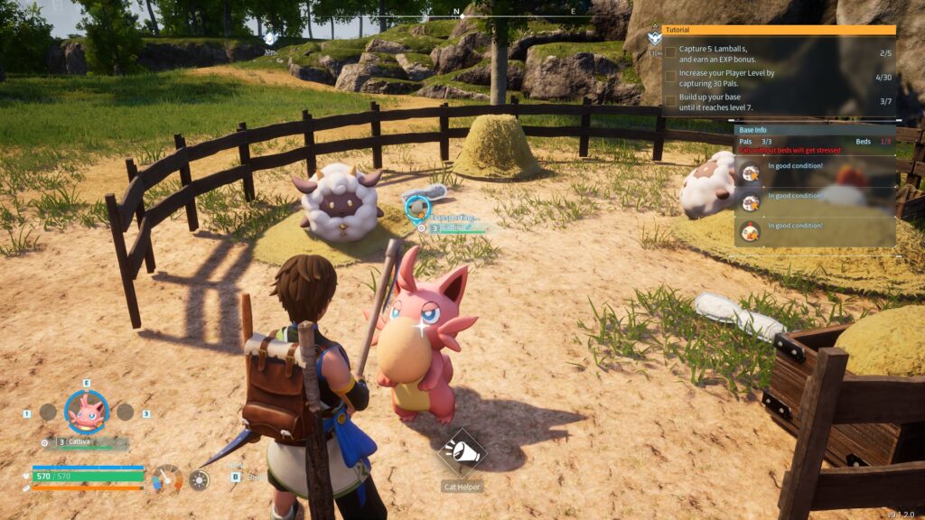 A Cattiva bringing the player an egg