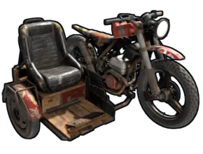 RUST Motorbike with sidecar