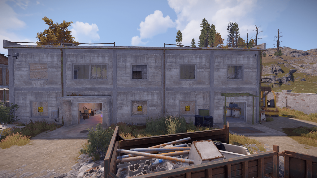 Exterior View of the Flaming Warehouse