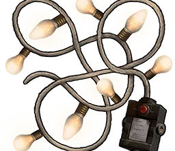 icon of a strand of bulb lights from the game RUST