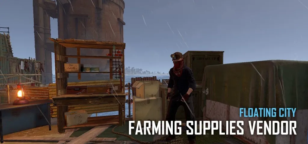 RUST's Floating City Farming Supplies Vendor