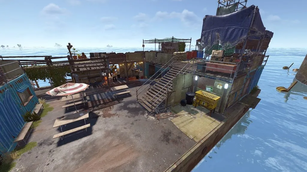 Side View of the Supplies, Firearms, and Boats Barge