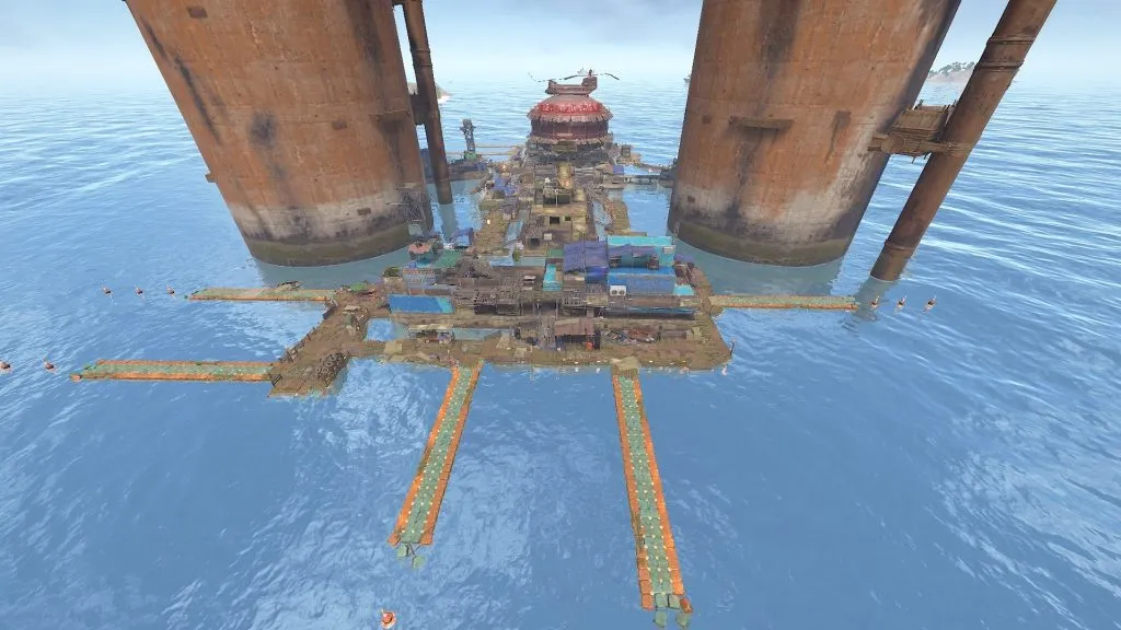 Rear View of Deep Deck Docks