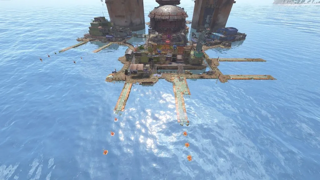 Front View of Deep Deck Docks