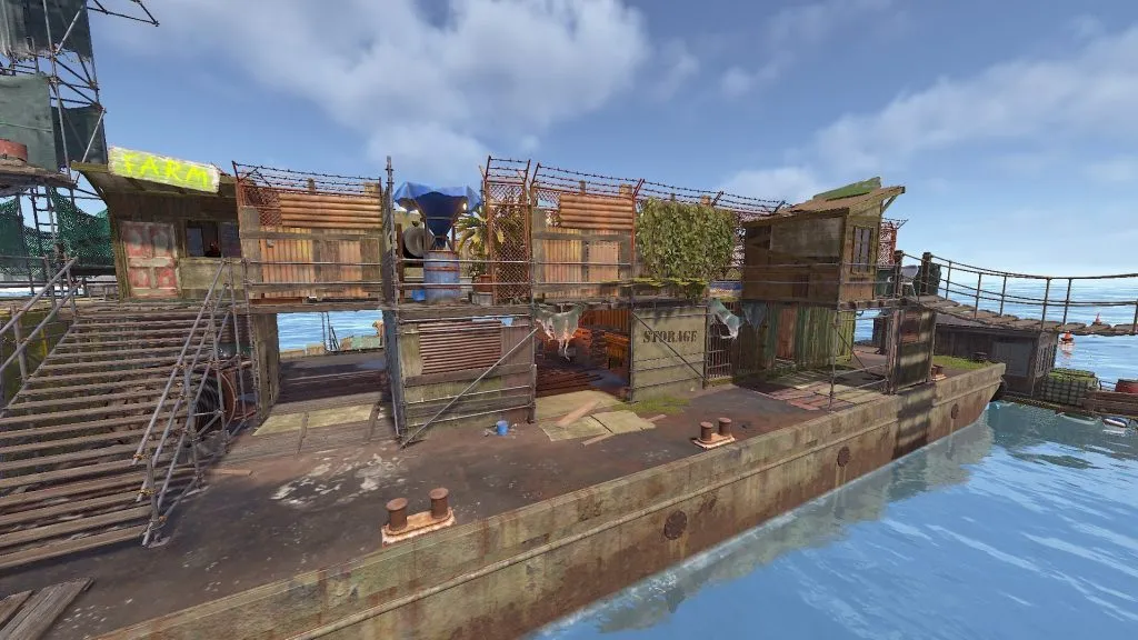 Side View of the Farm Barge
