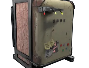 an icon of a battered mini fridge from the game RUST