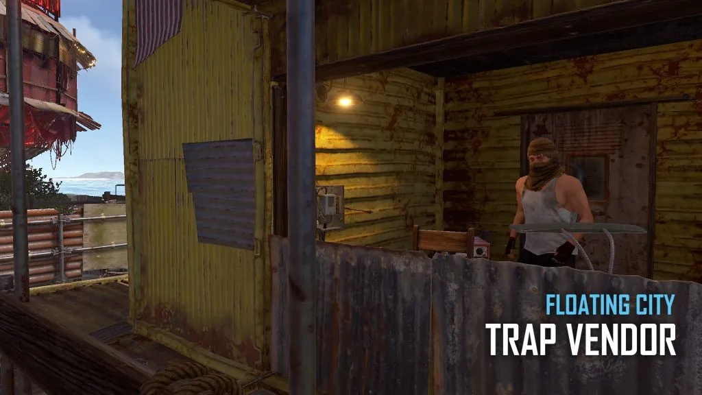 RUST's Floating City Trap Vendor