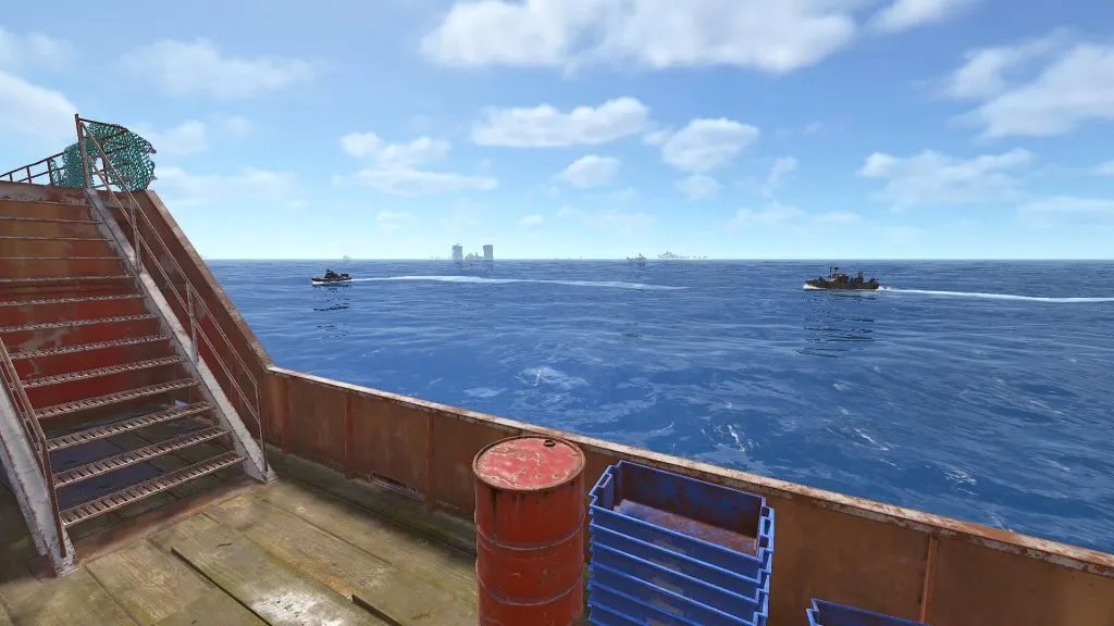 RUST Deep Sea Ghost Ship Counter Attack