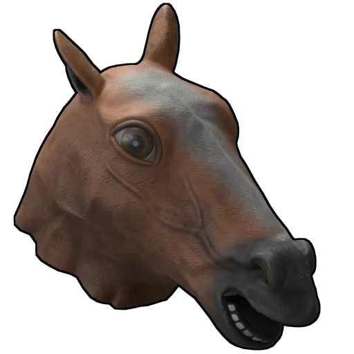 Silly Horse Mask image of rust item Silly Horse Mask