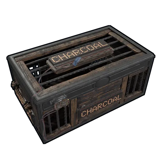 Charcoal Storage Box image of rust item Charcoal Storage Box