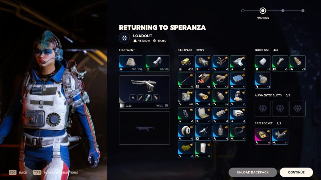 An inventory full of loot after a Raid