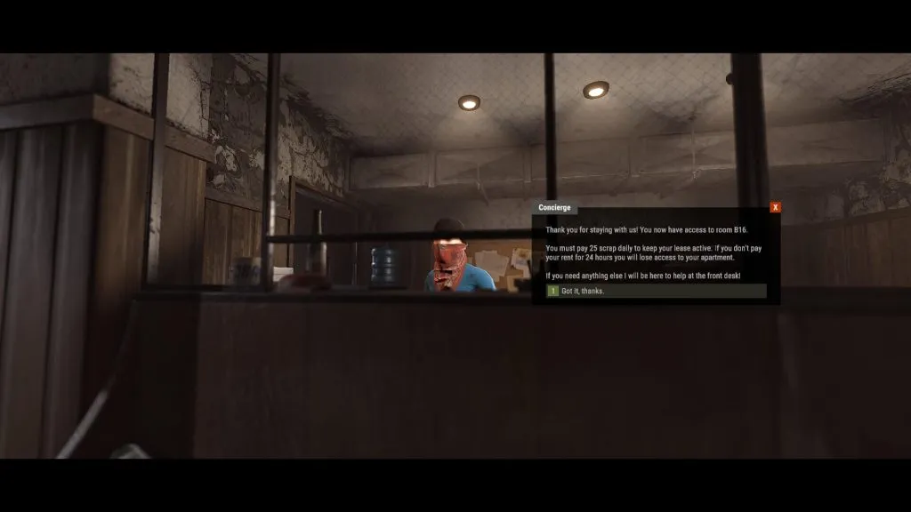 Concierge Check-In Confirmation