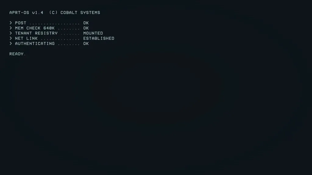 ACM Computer Terminal Screen